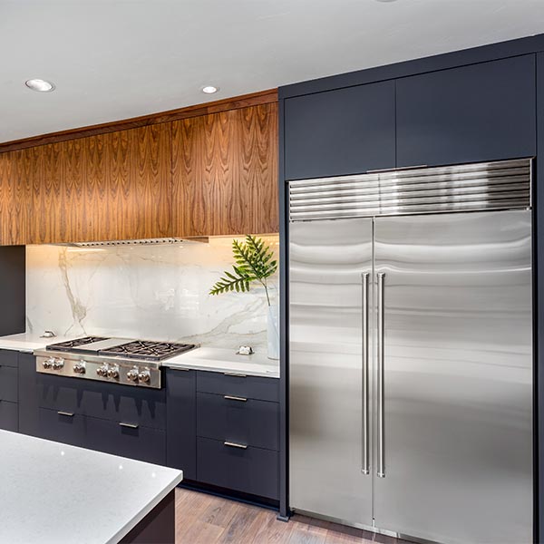 Kitchen with Colorful Cabinets